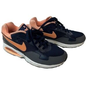 Nike Air Max St Women's Sneakers Running Shoes Size 8 Navy Blue Peach